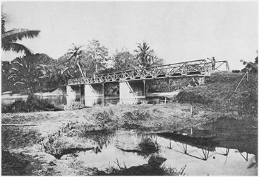 Brücke über den Rach-Lang-Fluss, Bezirk Saigon, 1885